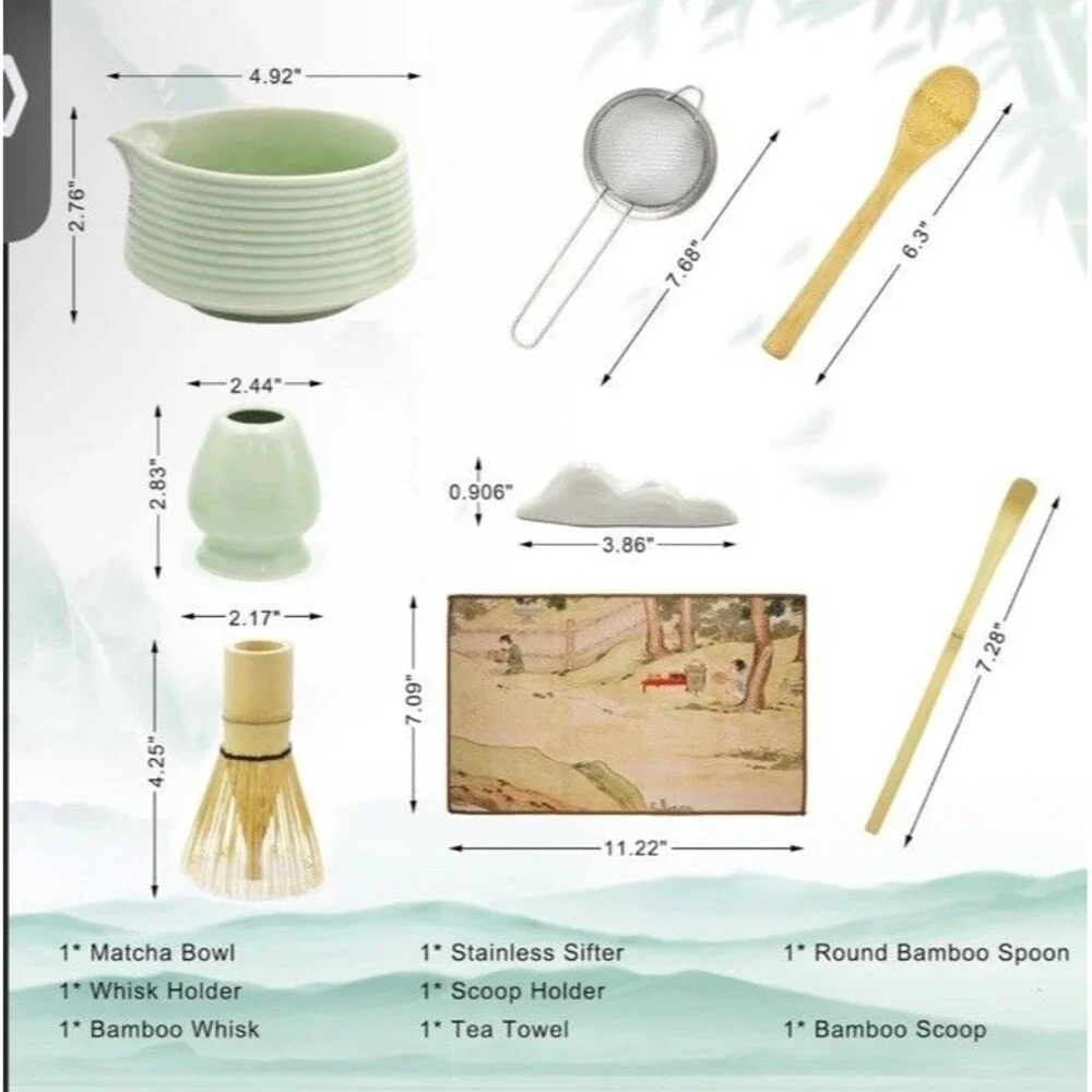 matcha whisk set